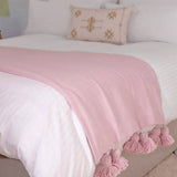 MyTindy Pink Cotton Blanket, view 3