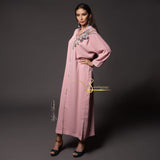 MyTindy Pink Djellaba with Pearls, view 2