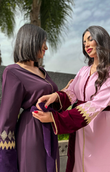 MyTindy Moroccan dress with velvet details, view 2