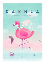 MyTindy Pink Flamingo Dakhla by Lamia Studio - Poster, view 2