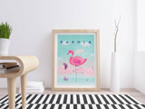 MyTindy Pink Flamingo Dakhla by Lamia Studio - Poster, view 3