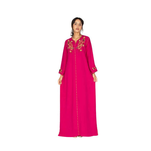 MyTindy Pink Kaftan with Crystals