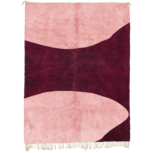 MyTindy Pink Modern Beni Ourain Rug