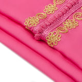 MyTindy Pink Moroccan Djellaba for girls kids, view 4