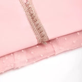 MyTindy Pink Moroccan Kaftan with polka dots for girls kids, view 2