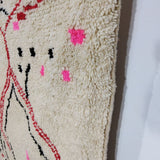 MyTindy Red & Pink Rug Moroccan Berber Carpet - Tapi Marocain 6x10 Ft, view 2