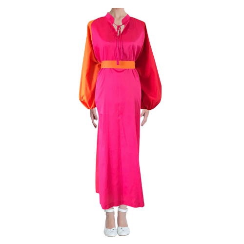 MyTindy Pink, Orange and Red Moroccan Dress