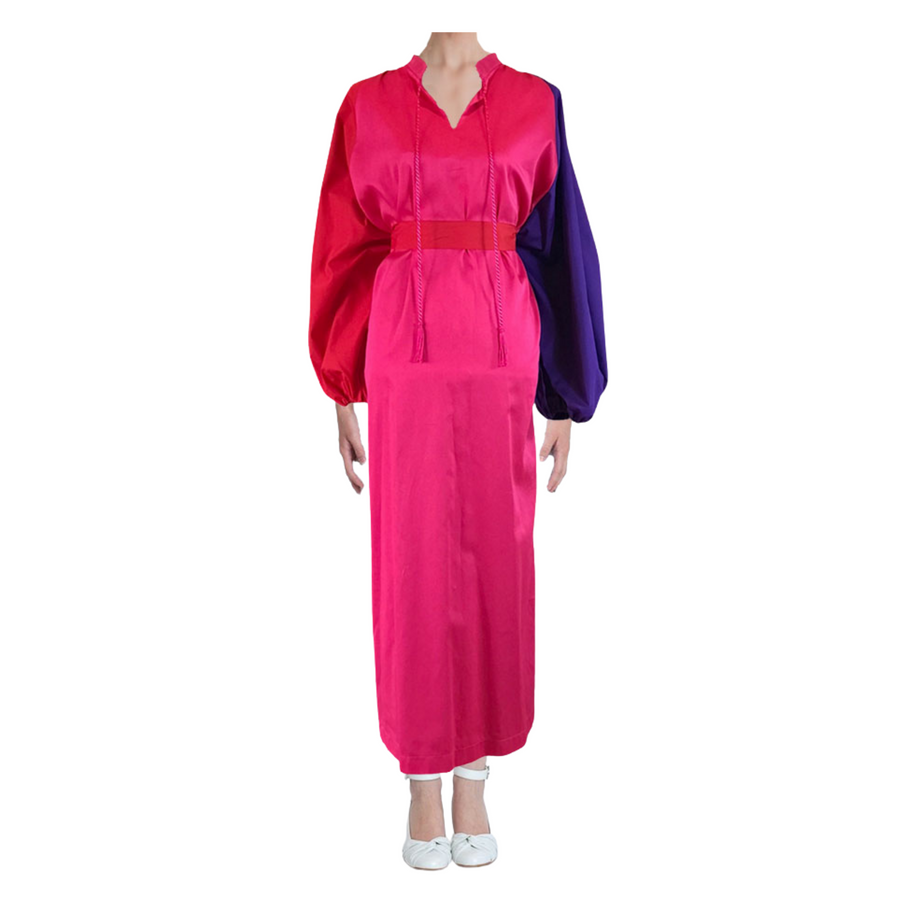 MyTindy Pink, Purple and red Moroccan Dress