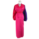 MyTindy Pink, Purple and red Moroccan Dress, view 2