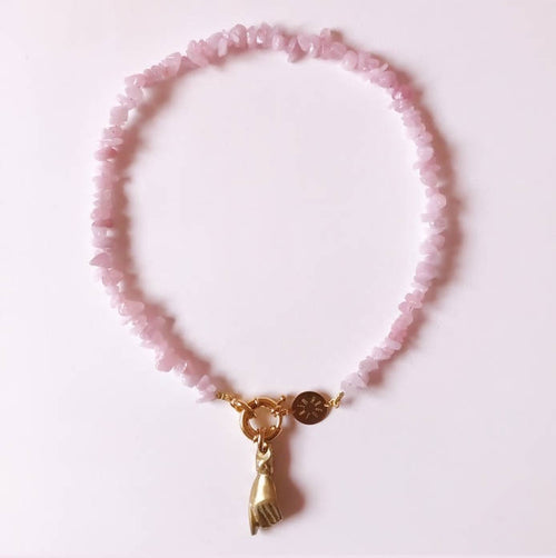MyTindy PINK QUARTZ PENDANT