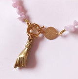 MyTindy PINK QUARTZ PENDANT, view 2