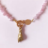 MyTindy PINK QUARTZ PENDANT, view 3