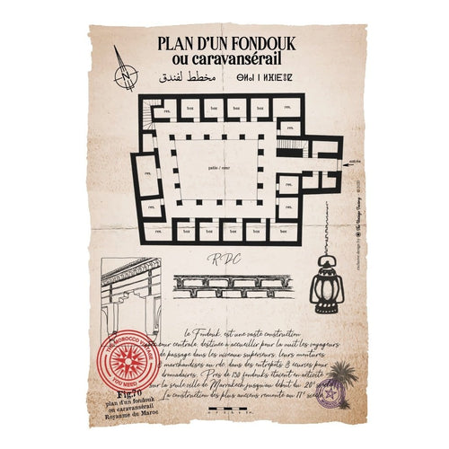 MyTindy Plan of a "Fondouk" Poster