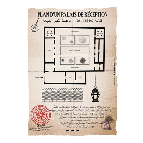 MyTindy Plan of a "Palais de réception" Poster