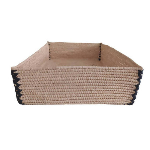 MyTindy Raphia Storage Basket Tray
