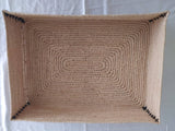 MyTindy Raphia Storage Basket Tray, view 3