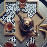 MyTindy Coaster Tray with Moroccan Zellige Pattern, view 2