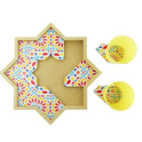 MyTindy Coaster Tray with Moroccan Zellige Pattern, view 3