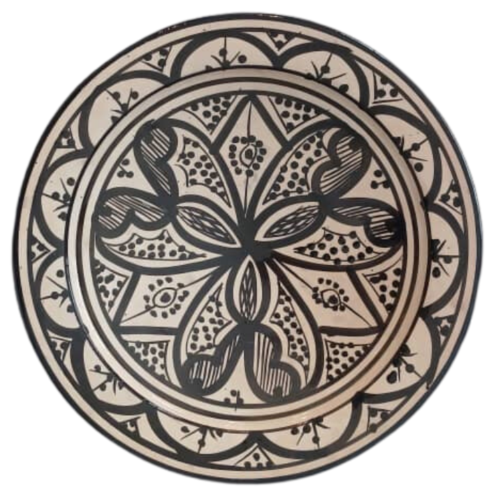 MyTindy Plate with black patterns