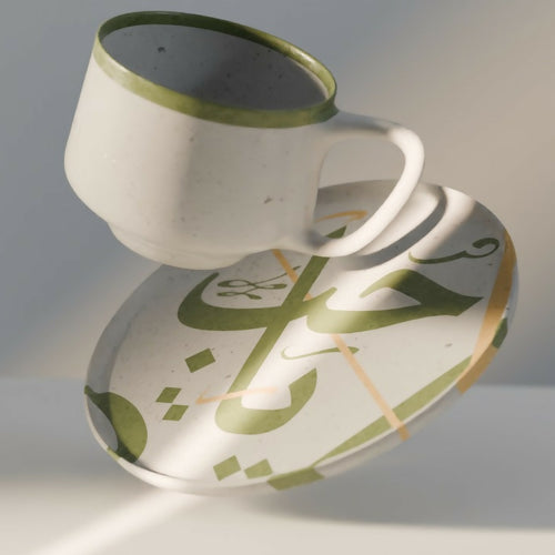 MyTindy Pottery cup and saucer set