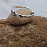 MyTindy Pure ٍSilver Bracelet Engraved With Black Wood, view 2