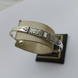 MyTindy Pure ٍSilver Bracelet Engraved With Black Wood, view 4