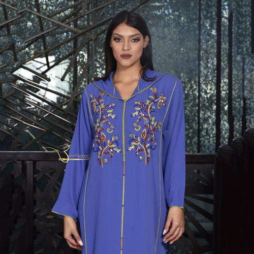 MyTindy Purple & Gold Djellaba