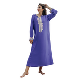 MyTindy Purple Djellaba Moroccan Dress, view 2