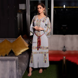 MyTindy Purple Embroidered Kaftan, view 5