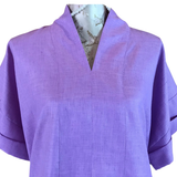 MyTindy Short Sleeves Linen Long Dress, view 3
