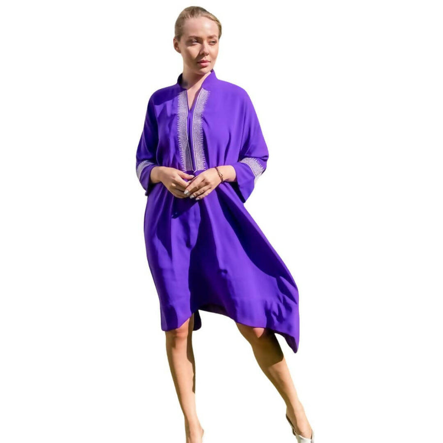 MyTindy Purple Moroccan Caftan