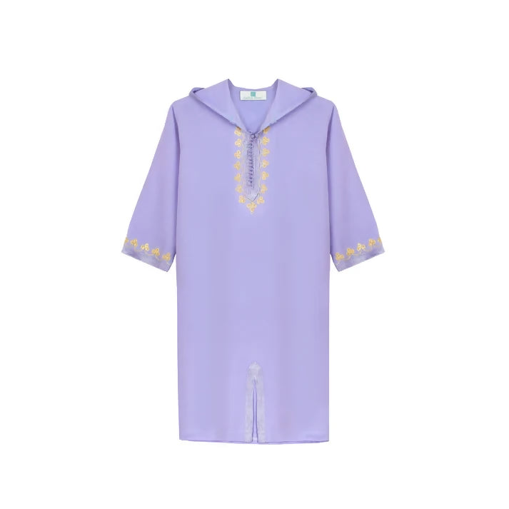 MyTindy Purple Moroccan Djellaba for girls kids