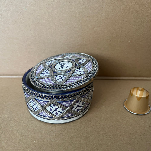 MyTindy Purple Moroccan Jewelry Box