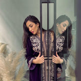 MyTindy Purple Velvet Kaftan, view 2