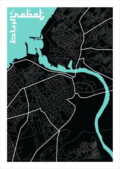 MyTindy Rabat Map by G.M - Poster