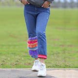MyTindy Rainbow Jean Pants - Modern Artisanal Weaving, view 2