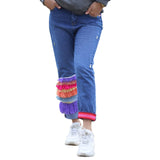 MyTindy Rainbow Jean Pants - Modern Artisanal Weaving, view 3