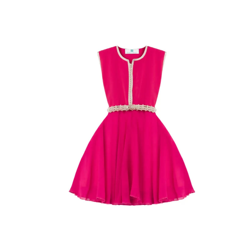 MyTindy Raspberry Pink Moroccan Kaftan for girls