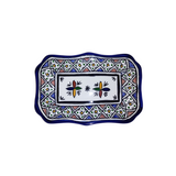 MyTindy Rectangular blue and white plate, view 2