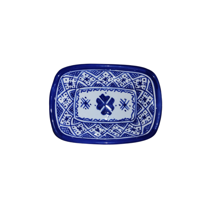 MyTindy Blue-White Rectangular bowl