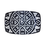 MyTindy Rectangular plates with rounded edge (blue patterns), view 2