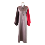 MyTindy Red and Brown Moroccan Dress, view 4