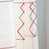 MyTindy Red and Grey Geometric Moroccan Bed Spread, view 3