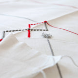MyTindy Red and Grey Geometric Moroccan Bed Spread, view 4