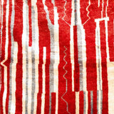 MyTindy Red and White Moroccan Rug, view 4