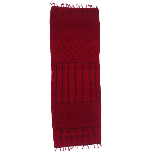 MyTindy Red Beni Ourain Carpet - 288x100