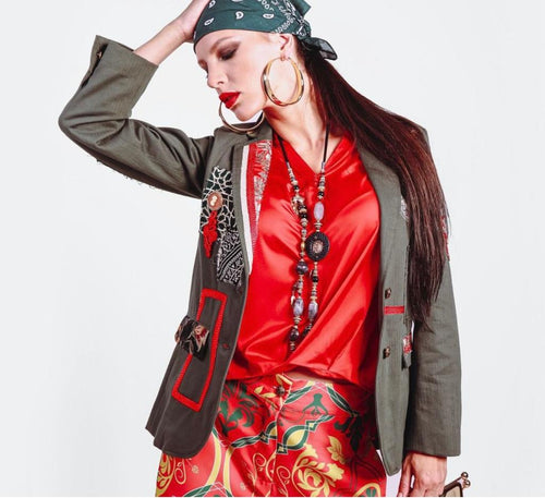 MyTindy RED BLAZER JACKET