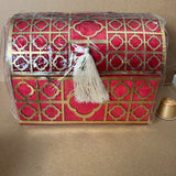 MyTindy Red Embroidered Trunk, view 2