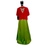 MyTindy Red & Green Moroccan Kaftan, view 2