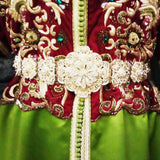 MyTindy Red & Green Moroccan Kaftan, view 3